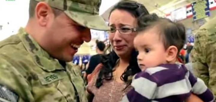 encontro militar com filho